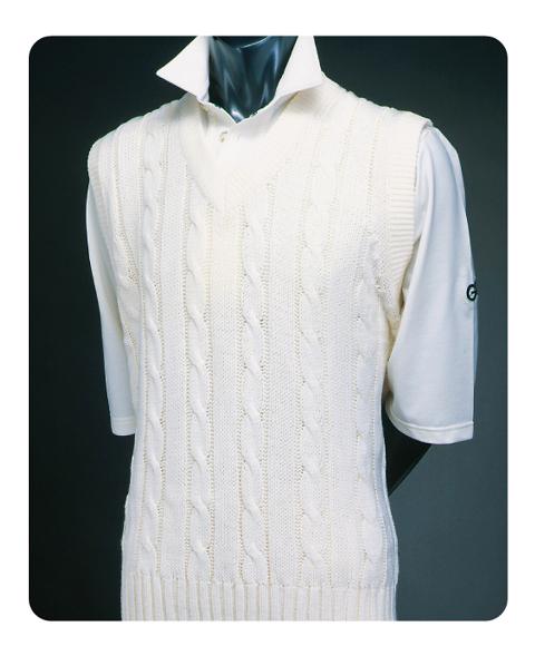 Sleeveless Plain Cricket Sweater 